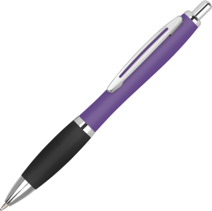 Contour Metal Soft Feel Ballpoint Pen - Purple