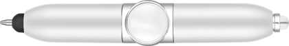 Axis Spinner Ballpoint Pen with Stylus - White