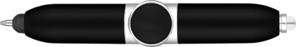 Axis Spinner Ballpoint Pen with Stylus - Black