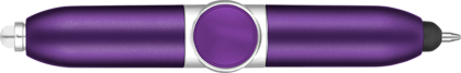 Axis Spinner Ballpoint Pen with Stylus - Purple