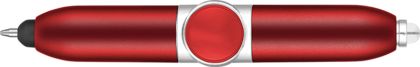 Axis Spinner Ballpoint Pen with Stylus - Red