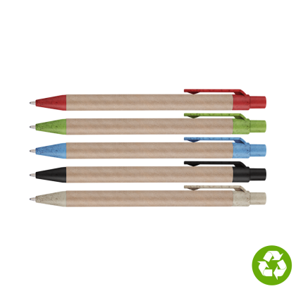 Biosense Recycled Paper Wheatstraw Ballpoint Pen