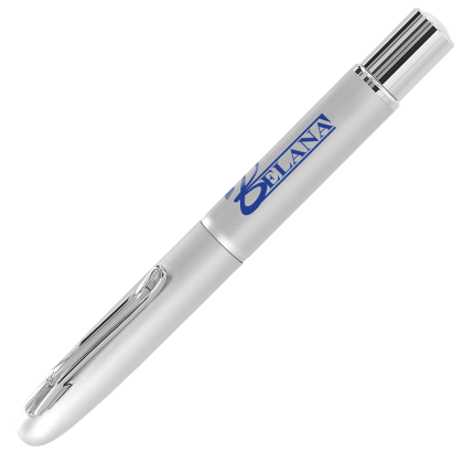 Beau Compact Rollerball Pen - Silver