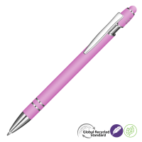 Astra-I Soft Feel GRS Recycled Metal Ballpoint Pen - Lilac