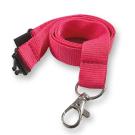 20mm Flat Recycled PET Lanyard in Pink PMS 2039 (UK Stock)