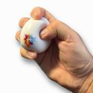 70mm Round Stress Ball - White (UK Stock)