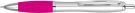 Contour Argent Ballpoint Pen - Silver - Magenta