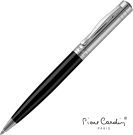 Pierre Cardin Chamonix Metal Ballpen - Black - Chrome