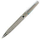 Cobra Braid Metal Ballpoint Pen - Silver
