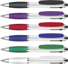 Contour Tricolour Ballpoint Pen With Stylus
