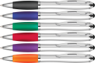Contour-i Argent Ballpoint Pen with Stylus