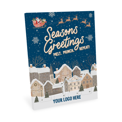 Winter Collection - A4 Advent Calendar - Milk Chocolate - 41% Cocoa