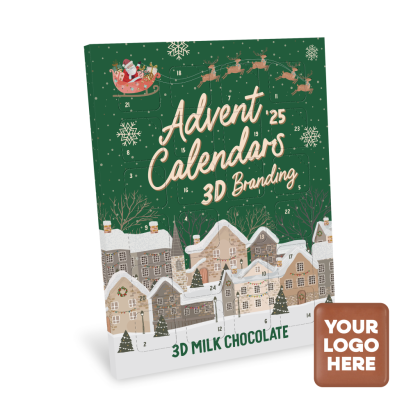 Winter Collection - A4 Advent Calendar - Milk Chocolate - Bespoke 41% Cocoa