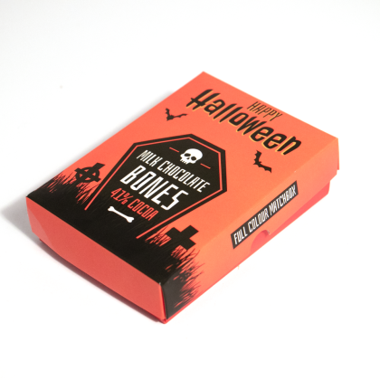 Halloween -Large Eco Matchbox - Milk Chocolate Bones