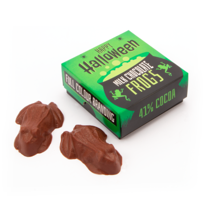 Halloween - Eco Treat Box - White Chocolate Frogs x 2
