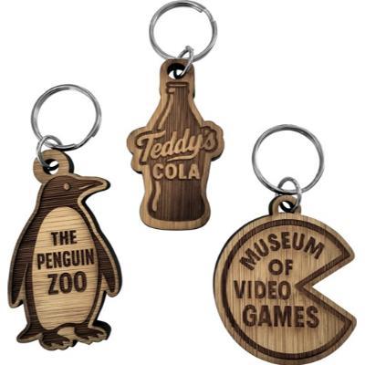 The Carvia - Bamboo keyring (Bespoke shape)