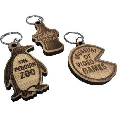 The Carvia - Bamboo keyring (Bespoke shape)