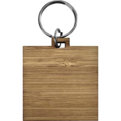 The Terren - Bamboo keyring (Square)