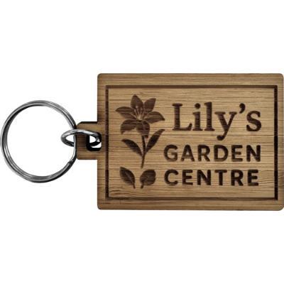 The Elora - Bamboo keyring (Rectangle - Short)