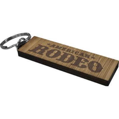 The Orana - Bamboo keyring (Rectangle - Long)