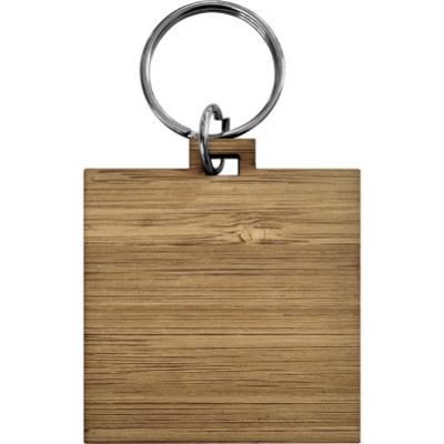 The Terren - Bamboo keyring (Square)