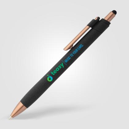York Recycled Plastic Bronze Trim Stylus Ballpoint Pen