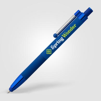 Lisbon Recycled Aluminium Monochrome Fidget Stylus Pen