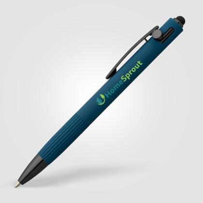 Saga Recycled Aluminium Bolt Action Stylus Pen