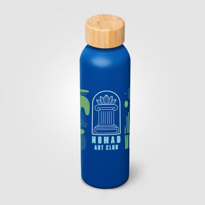 Eden Recycled Stainless Steel Bamboo Lid Water Bottle - 590 ml