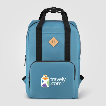 Majesty 300D rPET 38 cm Laptop Adjustable Strap Backpack - 16L Majesty 300D rPET 38 cm Laptop Adjustable Strap Backpack - 16L