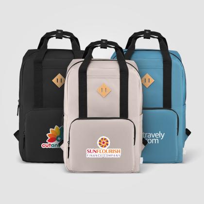 Majesty 300D rPET 38 cm Laptop Adjustable Strap Backpack - 16L Majesty 300D rPET 38 cm Laptop Adjustable Strap Backpack - 16L