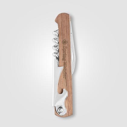 Essex Stainless Steel & FSC Wood Wine Accessory Gift Set - 3 Pcs
