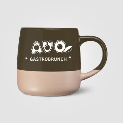 Atlas Ceramic Colour Block Mug - 445 ml