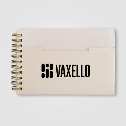 Lino FSC Paper Spiral Binding Horizontal Pocket Notebook - A6