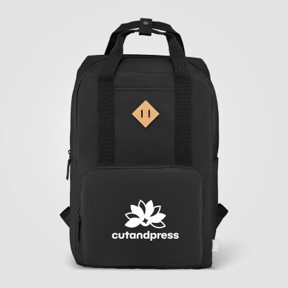 Majesty 300D rPET 38 cm Laptop Adjustable Strap Backpack - 16L