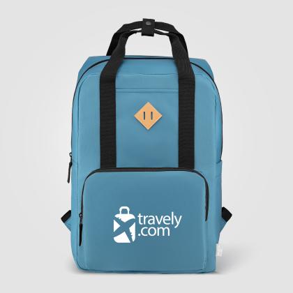 Majesty 300D rPET 38 cm Laptop Adjustable Strap Backpack - 16L