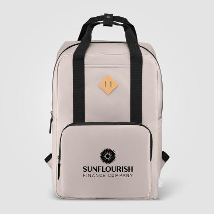 Majesty 300D rPET 38 cm Laptop Adjustable Strap Backpack - 16L