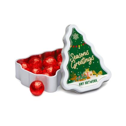 Winter Collection - Tree Tin - Red Foiled Balls
