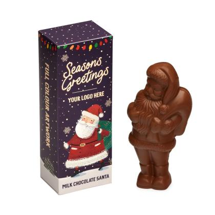 Winter Collection - Eco Flip Top Box - Milk Chocolate Santa