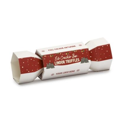 Winter Collection - Eco Cracker Box - Lindor Milk Chocolate Truffles
