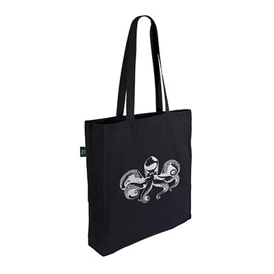 Endeavour Cotton 5oz Tote Shopper In Black