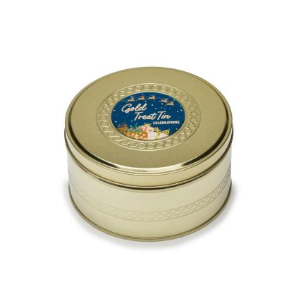 Winter Collection - Gold Treat Tin - Celebrations