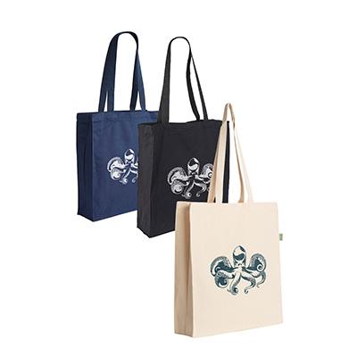 Recycled Eco Coloured Cotton Canvas Tote Shopper Bag