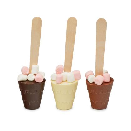 Winter Collection - Trio of Hot Chocolate Spoon Gift - Gold, Milk and Dark