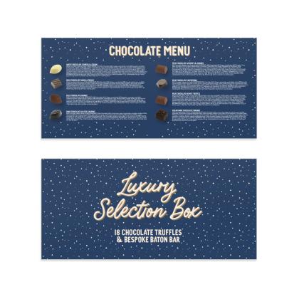 Winter Collection - Selection Box - 18x Chocolate Truffles & Bar