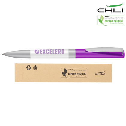 Nolo Ballpoint Pen by Chili - White - Purple