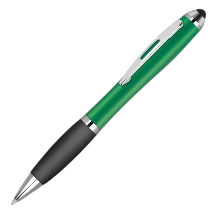 Contour-i Metallic Frost Ballpoint Pen with Stylus - Green