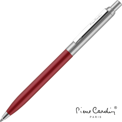 Pierre Cardin Classic Script Metal Ballpoint Pen - Red