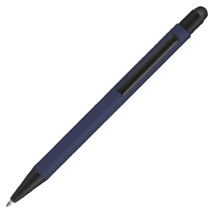 Ergo-i Soft Feel Metal Ballpoint Pen with Stylus - Blue