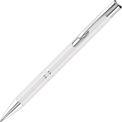 Electra Classic Metal Ballpoint Pen - White